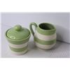 Image 2 : Small Tea Pot - Creamer & Sugar Bowl - (2) Cups