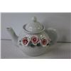 Image 3 : Small Tea Pot - Creamer & Sugar Bowl - (2) Cups