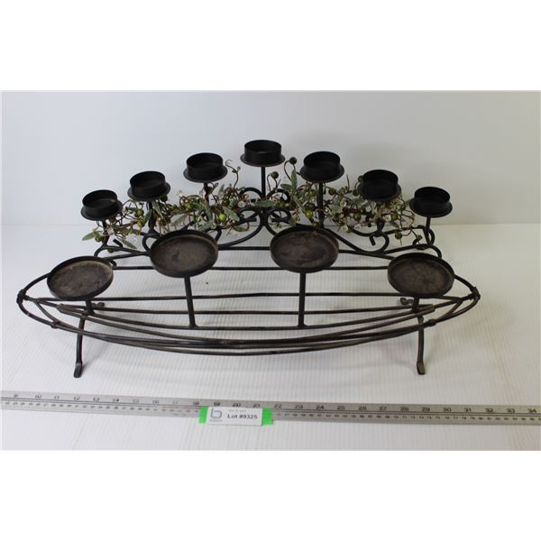 (2) Long Metal Candle Holders