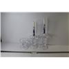 Image 1 : (3) Glass Candle Holders
