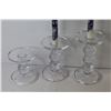 Image 3 : (3) Glass Candle Holders