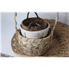 Image 2 : Wicker Baskets - Hanging Wicker Basket - (2) Candles - Tassimo Coffee Pods