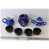 Image 1 : (4) Saki Cups - Candle Holder - Creamer & Sugar Bowl