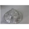 Image 3 : Bohemia Glass Bowl - (2) Vases - Crystal Footed Dish