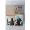 Image 4 : (4) Vintage Children's Books, Hard Cover - Rin Tin Tin, Robin Hood, Wagon Train, Sergeant Preston an
