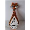 Image 2 : Vintage Spartus Electric Wall Clock, Cat Theme, Eyes Move, Untested