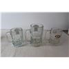 Image 3 : (3) Glass A & W Mugs, (1) Allen & Wright Classic Roast A & W Mug