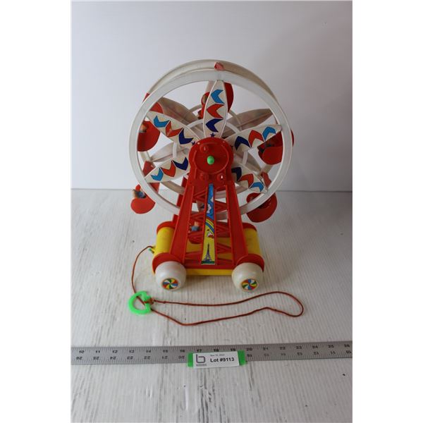 Wind Up Pull Toy Ferris Wheel