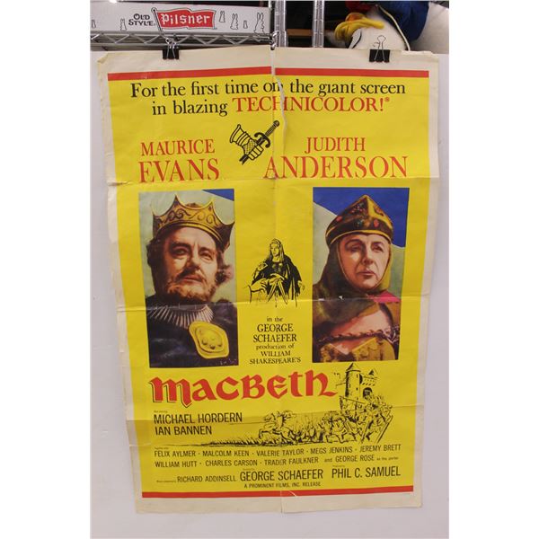  MacBeth  Movie Collector Poster - 27  x 41 