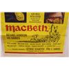 Image 2 : "MacBeth" Movie Collector Poster - 27" x 41"