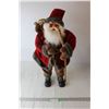 Image 1 : Santa Decoration With Walking Stick - 24" Tall