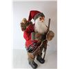 Image 4 : Santa Decoration With Walking Stick - 24" Tall