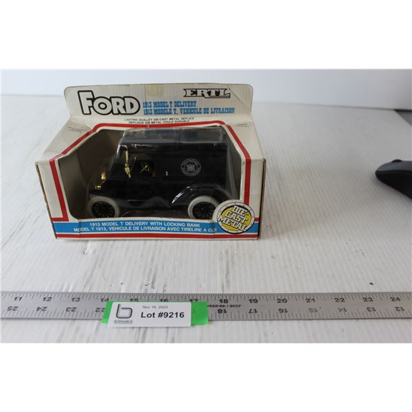 1913 Ford Model T Delivery, Die-cast Locking Bank - Sealed - 1/25 Scale