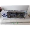 Image 1 : Toronto Maple Leafs Player Replicas - Tie Domi, Mats Sundin, Tomas Kaberle - Sealed