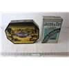 Image 1 : (2) Metal Tins - Lionel Trains Trans-Con! Centennial Edition, Jacob & Cos. Extra Light Cream Cracker