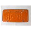 Image 4 : (1) Saskatchewan License Plate - 1963