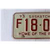 Image 2 : (1) Saskatchewan License Plate - 1973