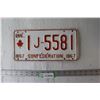 Image 1 : (1) Quebec License Plate - 1967