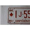 Image 2 : (1) Quebec License Plate - 1967