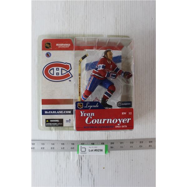 NHL Action Figure - Yvan Cournoyer, Montreal Cadadiens, Sealed