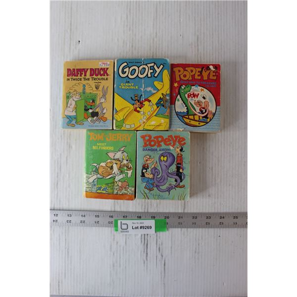 (5) Vintage Comic Books - Popeye, Daffy Duck, Goofy, Tom & Jerry