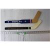 Image 1 : (2) Miniature Souvenir Hockey Sticks - Winnipeg Jets, Minnesota North Stars