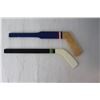 Image 2 : (2) Miniature Souvenir Hockey Sticks - Winnipeg Jets, Minnesota North Stars