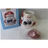 Image 2 : 10" Santa Claus Ceramic Cookie Jar in Box