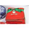 Image 2 : Christmas Items - Vinyl Tablecloth - Tin - Tree Skirt - Stockings - Doilies - Placemats - Throw Blan