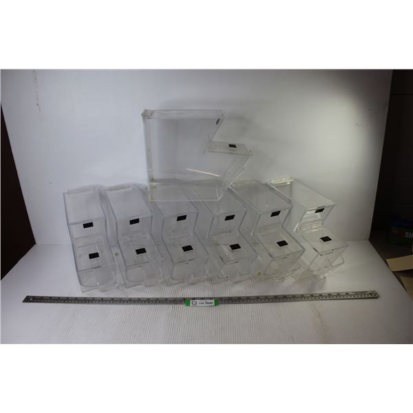 (7) Plexi Glass Candy Holders