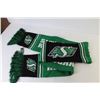 Image 6 : Saskatchewan Roughriders Scarf - Riders Metal Ball Coin Bank (has dents)