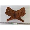 Image 1 : Carved Wood Folding Stand (12" x16" folded)
