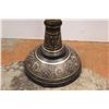 Image 4 : * Black Engraved Brass Floor Vase (35"t x 8 1/2"w)