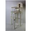 Image 7 : Vintage Wooden Doll Chair - (off white w/decals - 29" tall)