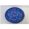 Image 4 : Large Clay Pottery Plate Wall Hanger (fish themed) - Beaded Stand/Placemat