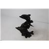 Image 4 : Ornament Statues - Black Coral Head Figure - Dolphins - Inuit Carving
