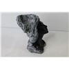 Image 9 : Ornament Statues - Black Coral Head Figure - Dolphins - Inuit Carving