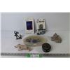 Image 1 : Cell Phone Smart Ring & Grab Tab - Geometry Set in Case - Alaska Trinket Dish - (3) Ornament Figurin