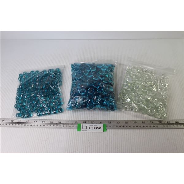 (3) Bags of Glass Beads