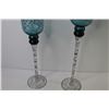 Image 4 : Pair of Tall Wine Glass Candleholders