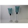 Image 5 : Pair of Tall Wine Glass Candleholders
