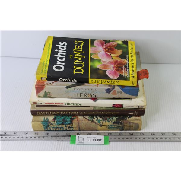 (5) Books - Tropical & Flowering Plant Care/Info