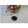 Image 5 : Hanging Glass Art Ball - Hanging Glass Ball Candle Holder