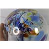 Image 8 : Hanging Glass Art Ball - Hanging Glass Ball Candle Holder