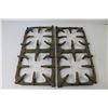 Image 3 : (4) Vintage Cast Iron Gas Stove Inserts