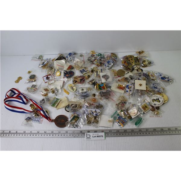 Large Lot of Assorted Pins