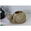 Image 2 : Ceramic Parrot - Ceramic Rabbit & Snail Vase - Bee Hive Candle Holder - Statue Ornaments