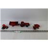 Image 1 : Die Cast Toys - Majorette Tractor w/Trailer (trailer missing tire) - Deutz-Allis Combine - Internati