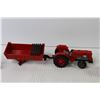 Image 3 : Die Cast Toys - Majorette Tractor w/Trailer (trailer missing tire) - Deutz-Allis Combine - Internati