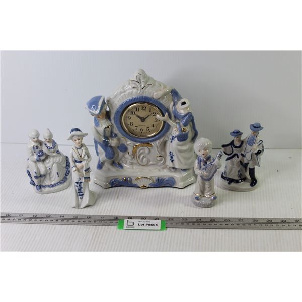 Ceramic Figurines - Ceramic Clock (missing head)